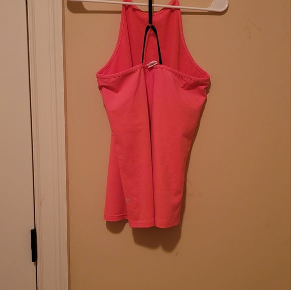 Champion Anna Kaiser Pink Blue Coral Salmon Backless Tank Activewear Top Shirt - Picture 2 of 6